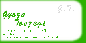 gyozo toszegi business card